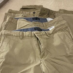 3 Pairs of Banana Republic Men's Khaki Chinos